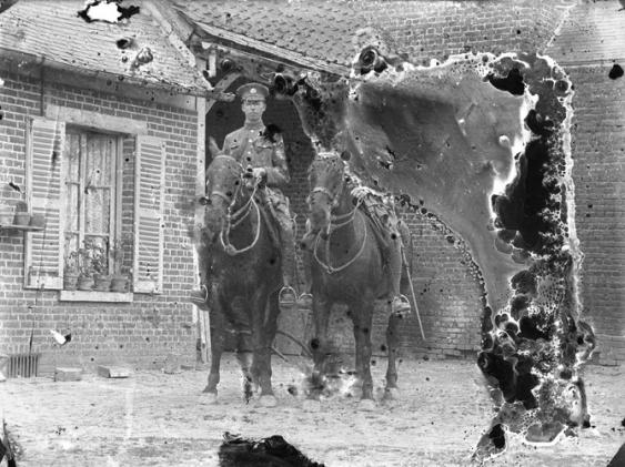 Riding horses into town on business