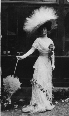 Edwardian hats were elaborate