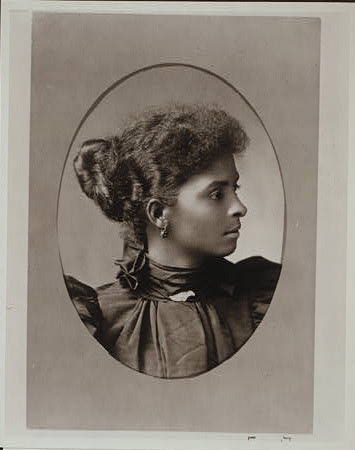 Reproduction Number- LC-USZC4-10674 A formal photograph of a woman's profile, circa 1900